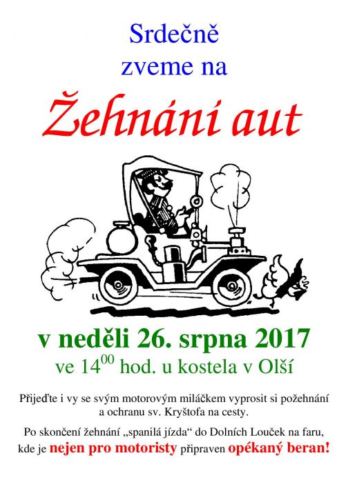 žehnání aut